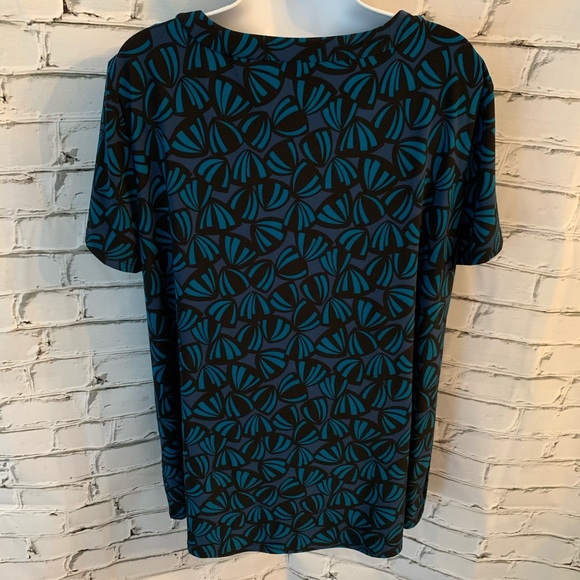 Anne Klein Print Blouse Sz 0X NWT - Picture 3 of 11